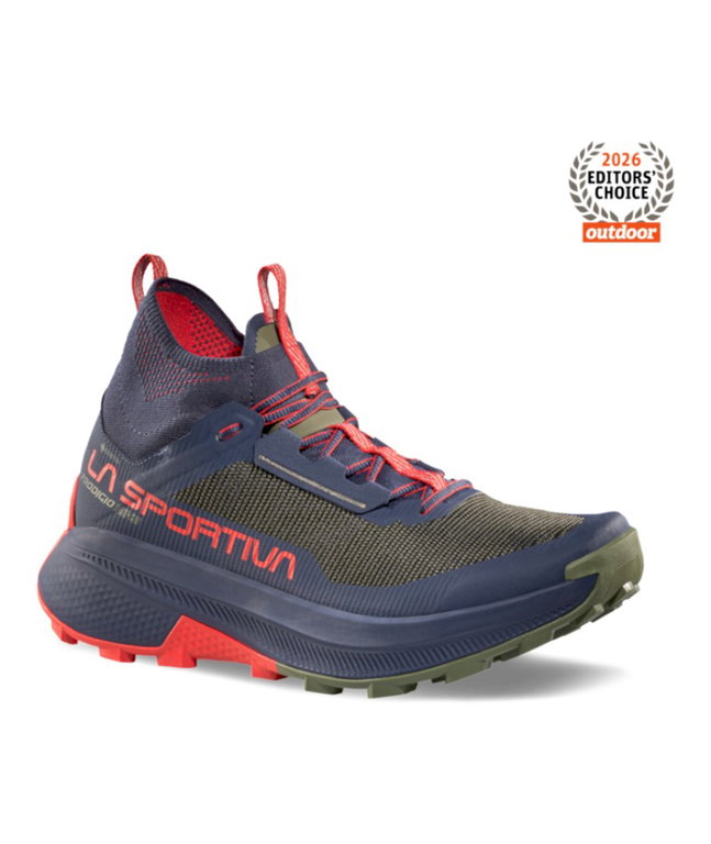 La Sportiva Wanderschuhe Prodigio Hike GTX (Fast-Hiking, wasserdicht) grün/blau/rot Herren