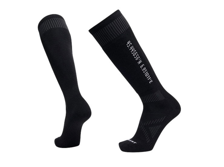Le Bent Ski Sock Core Targeted Cushion Snow black - 1 pair