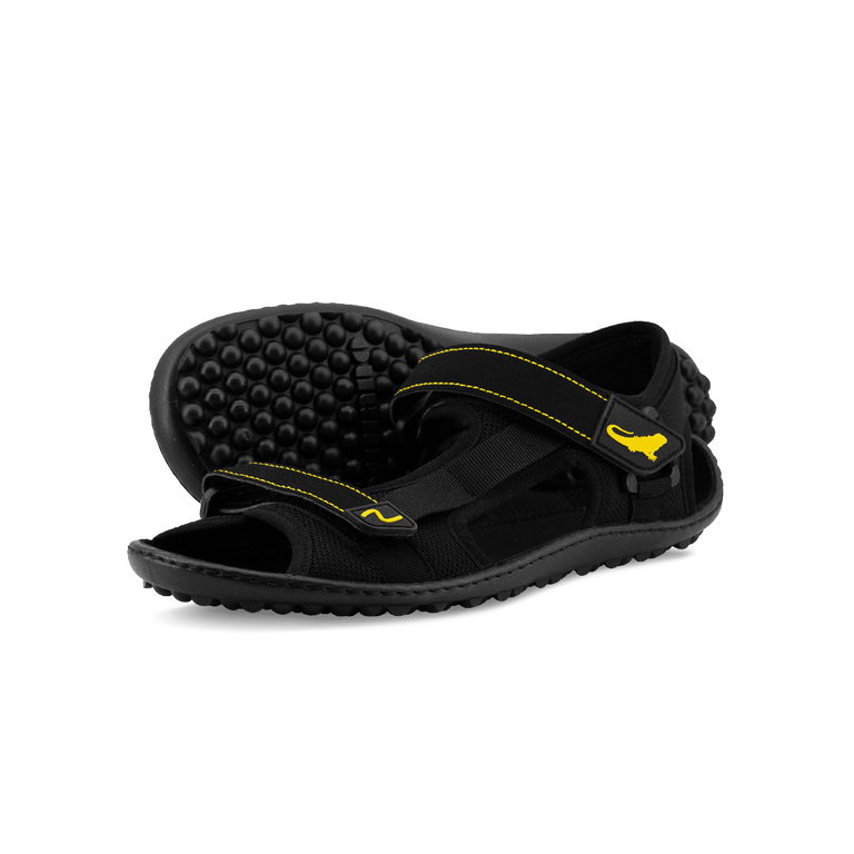 Leguano Barfusssandale Attrekktive (flexible Sohle) schwarz Damen