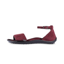 Leguano Barfusssandale Jara (flexible Sohle, breite Passform) bordeaux Damen