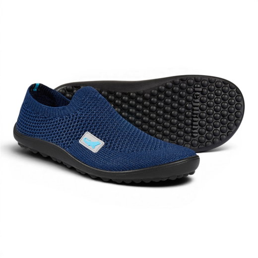 Leguano Barfussschuhe Slipper Leguanito Scio (flexible Sohle, pures Barfußgefühl) dunkelblau Kinder