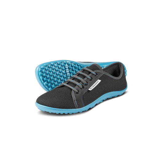 Leguano Barefoot Shoes Sneakers Active (flexible sole) anthracite grey/blue