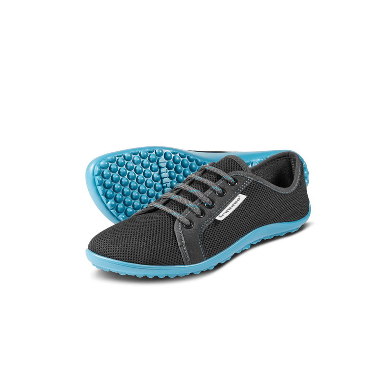 Leguano Barfussschuhe Sneaker Active (flexible sohle) anthrazitgrau/blau