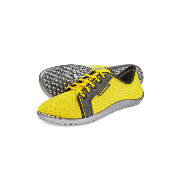 Leguano Barfussschuhe Sneaker Active (flexible sohle) gelb/grau