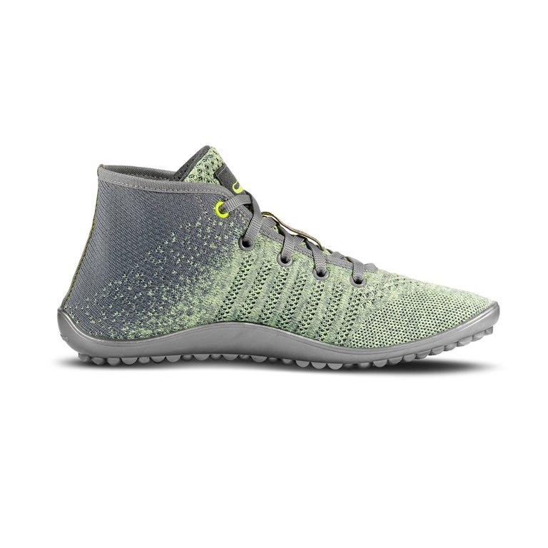 Leguano Minimal-Sneaker Go (flexible Sohle, pures Barfußgefühl) grün/grau