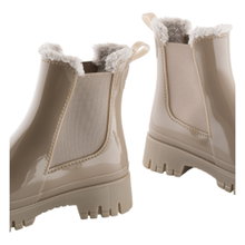 Lemon Jelly Gummistiefel Colden (gefütteter Chelseaboot, glänzend) dusty nude hellbraun Damen