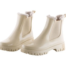 Lemon Jelly Gummistiefel Colden (gefütteter Chelseaboot, glänzend) beige Damen