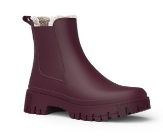 Lemon Jelly Gummistiefel Wren (gefütteter Chelseaboot) matt weinrot Damen
