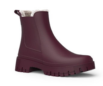 Lemon Jelly Gummistiefel Wren (gefütteter Chelseaboot) matt weinrot Damen