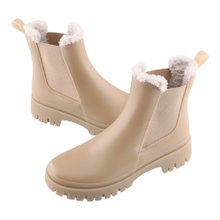 Lemon Jelly Gummistiefel Wren (gefütteter Chelseaboot) matt dusty nude hellbraun Damen