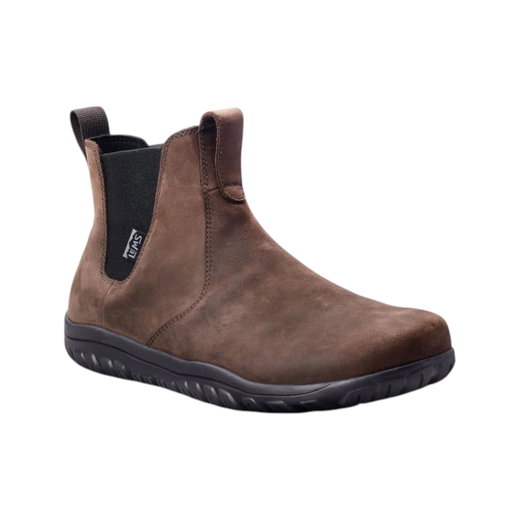 Lems Barfussschuhe Chelsa Boot (Vollnarbenleder, Zero Drop, wasserdicht) braun
