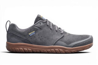 Lems Barfussschuhe Primal Zen Suede (Wildleder, Zero Drop, breite Zehenbox) grau