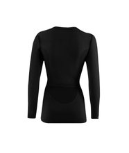 Lenz Funktionsunterwäsche Langarmshirt Merino 6.0 Rundhals schwarz Damen