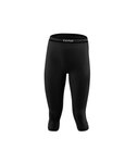 Lenz Funktionsunterwäsche 3/4 Hose Merino 6.0 schwarz Damen