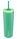 LifeStraw Thermobecher Go Steel Tumbler Isolierter aus Edelstahl, mit Wasserfilter, mit Trinkhalm - grün - 500 ml