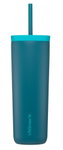 LifeStraw Thermobecher Go Steel Tumbler Isolierter aus Edelstahl, mit Wasserfilter, mit Trinkhalm - tealblau - 500 ml