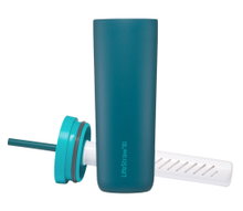 LifeStraw Thermobecher Go Steel Tumbler Isolierter aus Edelstahl, mit Wasserfilter, mit Trinkhalm - tealblau - 500 ml