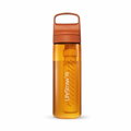 LifeStraw Trinkflasche Go Series mit Wasserfilter, Verschluss mit Silikonmundstück, BPA frei orange - 650 ml