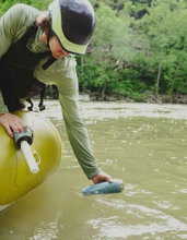 LifeStraw Trinkflasche Go Series Stainless Steel mit Wasserfilter, Verschluss mit Silikonmundstück BPA frei timbergrün - 700 ml