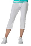 Limited Sports Capri Hose Classic (Stretch, 7/8 Länge) weiss Damen