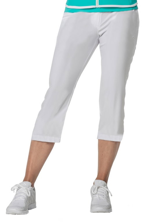 Limited Sports Capri Hose Classic (Stretch, 7/8 Länge) weiss Damen