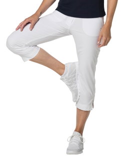Limited Sports Capri Hose Carla (Stretch, schmal geschnitten) weiss Damen