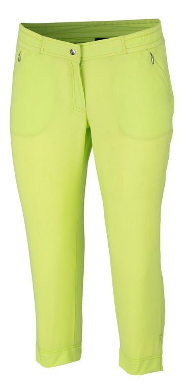 Limited Sports Capri Trousers Carla (Stretch, slim fit) lime green Women