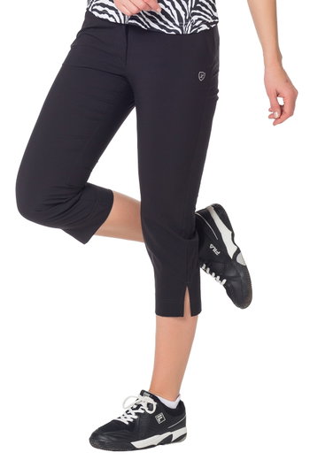 Limited Sports Capri Trousers Carla (Stretch, slim fit) black Women