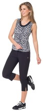 Limited Sports Capri Trousers Carla (Stretch, slim fit) black Women