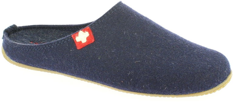 Living Kitzbuhel Slippers Felt Slipper (Wool) Swiss Cross midnight blue Women