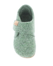Living Kitzbühel Hausschuhe Klettschuh Filz (Wolle) Unifarben grün Kleinkinder (27-30)