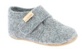 Living Kitzbühel Hausschuhe Klettschuh Filz (Wolle) Unifarben grau Kleinkinder (27-30)