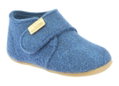 Living Kitzbühel Hausschuhe Klettschuh Filz (Wolle) Unifarben saphirblau Kleinkinder (23-26)