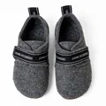 Living Kitzbühel Hausschuhe Klettschuh aus Wollfilz grau Jungen (31-35)