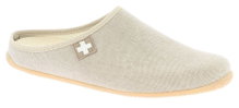 Living Kitzbühel Hausschuhe Filzpantoffel (Baumwolle) Kreuz linenbraun Herren