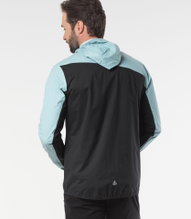 Löffler Aquavent WPM Pocket Hooded Jacket (waterproof, windproof) black/blue men's