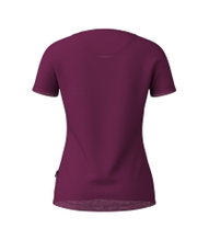 Löffler Wander-/Freizeit Tshirt Printshirt Sunset Merino-Tencel bordeauxrot Damen