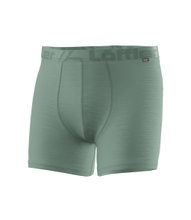 Löffler Funktionsunterwäsche Boxershort Merino Light (leicht, Temperaturregulierung) pinegrün Herren