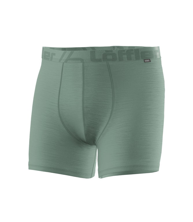 Löffler Funktionsunterwäsche Boxershort Merino Light (leicht, Temperaturregulierung) pinegrün Herren