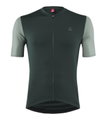 Löffler Fahrrad-Shirt Bike Jersey Skys Clear Mid (Full-Zip, elastisch, schnelltrocknend) forestgrün Herren