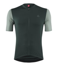 Löffler Bicycle Shirt Bike Jersey Skys Clear Mid (Full-Zip, elastic, quick-drying) forest green Men's