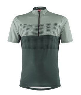 Löffler Fahrrad-Shirt Bike Sparta (Half-Zip, elastisch, schnelltrocknend) grün Herren