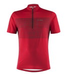 Löffler Fahrrad-Shirt Bike Sparta (Half-Zip, elastisch, schnelltrocknend) rot Herren