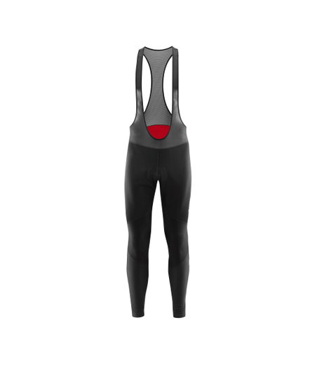 Löffler Fahrradhose Bike BIB Tight AB Gel (winddicht, wärmeisolierend) lang schwarz Herren