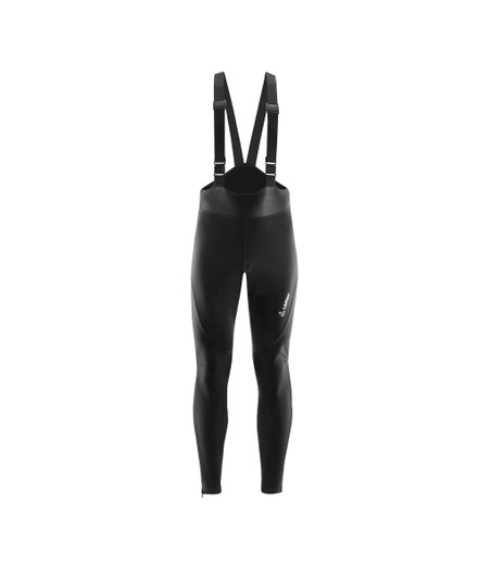 Löffler Fahrradhose Warm-Up Bib Tights AB Warm (winddicht, atmungsaktiv) lang schwarz Herren