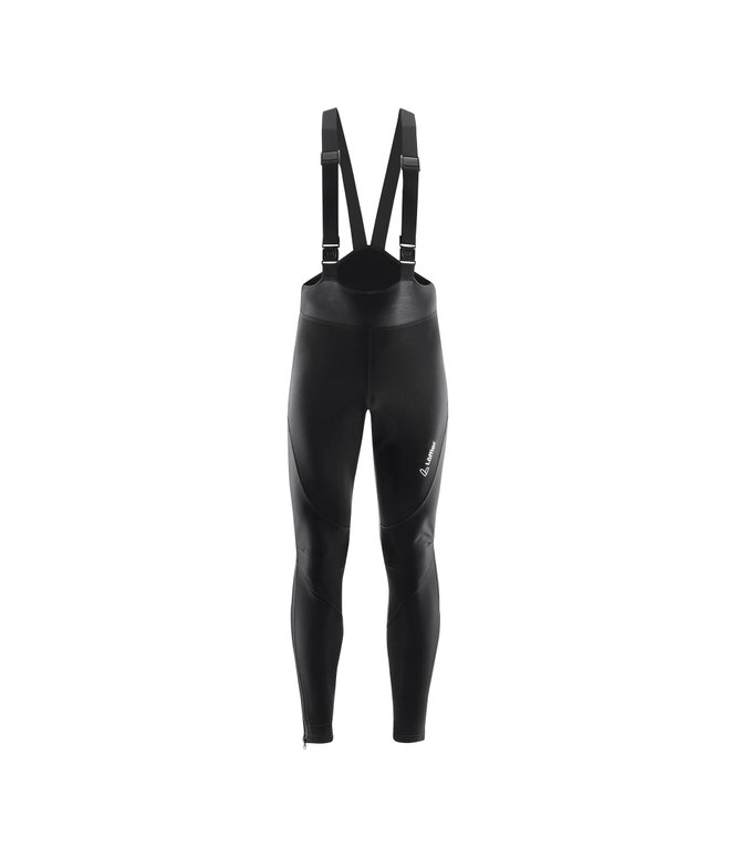 Löffler Fahrradhose Warm-Up Bib Tights AB Warm (winddicht, atmungsaktiv) lang schwarz Herren
