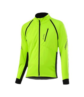 Löffler Fahrradjacke Bike Zip-Off San Remo AB Light (Softshell, winddicht, atmungsaktiv) neongelb Herren
