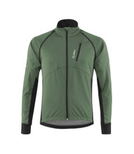 Löffler Bicycle Jacket Bike Zip-Off San Remo AB Light (Softshell, windproof, breathable) pine green men's