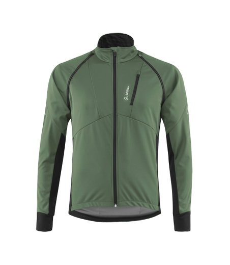 Löffler Fahrradjacke Bike Zip-Off San Remo AB Light (Softshell, winddicht, atmungsaktiv) pine grün Herren