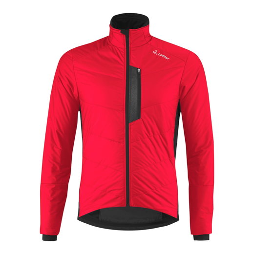 Löffler Fahrradjacke Bike Iso PL60 (PrimaLoft® Gold Isolation, winddicht, atmungsaktiv) rot/schwarz Herren